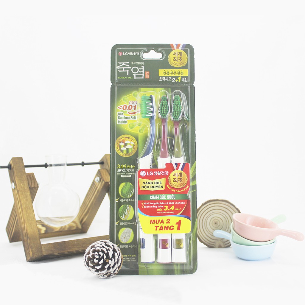 Bàn Chải Răng Bamboo Salt In Mom Muối Tre Chăm Sóc Nướu