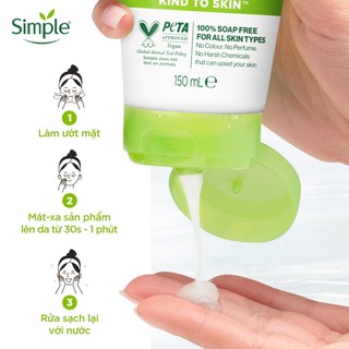 Sữa Rửa Mặt Simple Dưỡng Ẩm 150ml