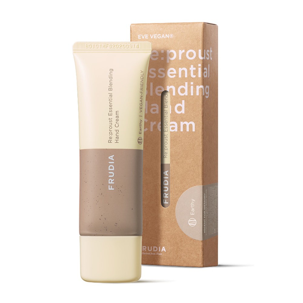 Kem Dưỡng Tay Frudia Re:proust Essential Blending Earthy Từ Dầu Đàn Hương & Dầu Hoa Cúc 50g