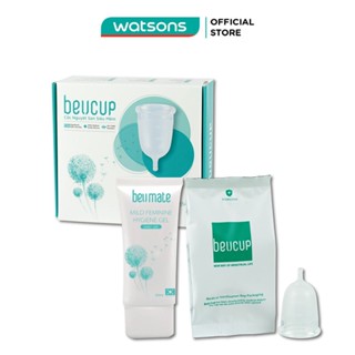 Cốc Nguyệt San Beucup Super Soft Siêu Mềm Kèm Gel Vệ Sinh Phụ Nữ BeU Mate Dịu Nhẹ 50ml