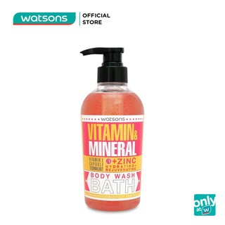 Sữa tắm watsons vitamin & mineral body wash - vitamin a+zinc 500g