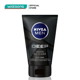 Sữa Rửa Mặt Nam Than Đen Hoạt Tính Sáng Da Nivea 100g