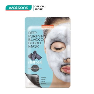 Mặt nạ purederm sủi bọt thải độc deep purifying black o2 bubble mask 20g