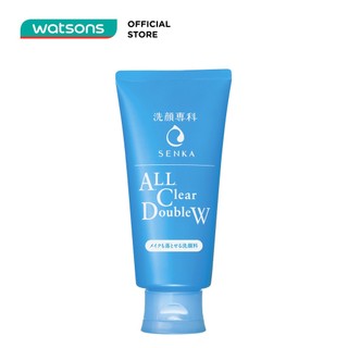 Sữa Rửa Mặt Tẩy Trang Tạo Bọt Senka All Clear Double Wash 120g
