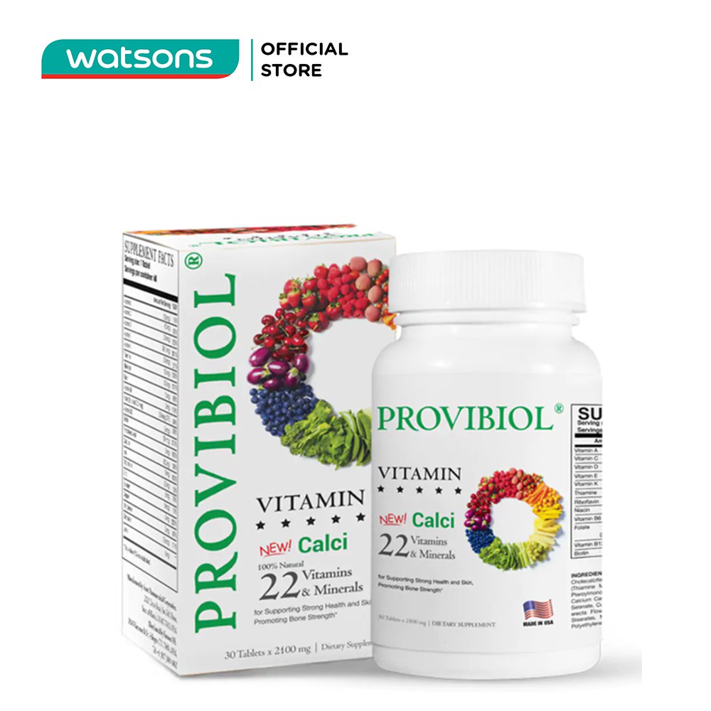 Thực Phẩm Bảo Vệ Sức Khỏe Provibiol Bổ Sung Vitamin và Khoáng Chất 30 Viên