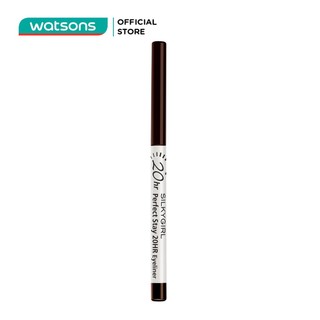Chì Kẻ Mắt Silkygirl Perfect Stay 20Hr Eyeliner - 02 Dark Brown 0.28g