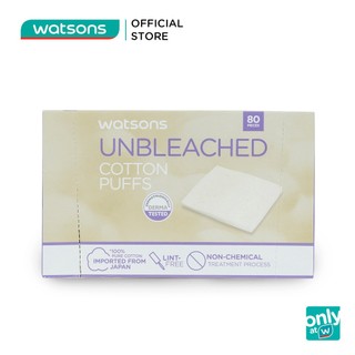 Bông Tẩy Trang Không Chứa Chất Tẩy Trắng Watsons 80 Miếng