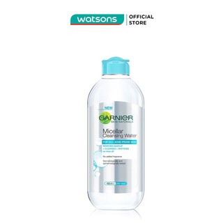 Nước Làm Sạch & Tẩy Trang Garnier Micellar Cleansing Water Cho Da Dầu & Da Mụn 400ml