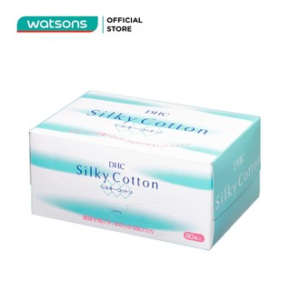 Hộp bông tẩy trang dhc silky 80 miếng/hộp