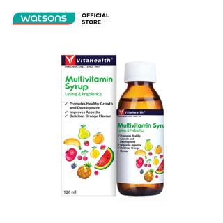 Thực Phẩm Bảo Vệ Sức Khỏe Vitahealth Multivitamin Syrup Lysine & Prebiotics 120ml