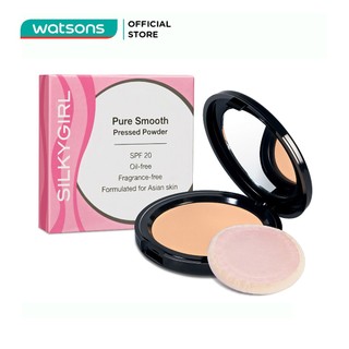 Phấn phủ mịn da silkygirl pure smooth pressed powder - 01 ivory 10g