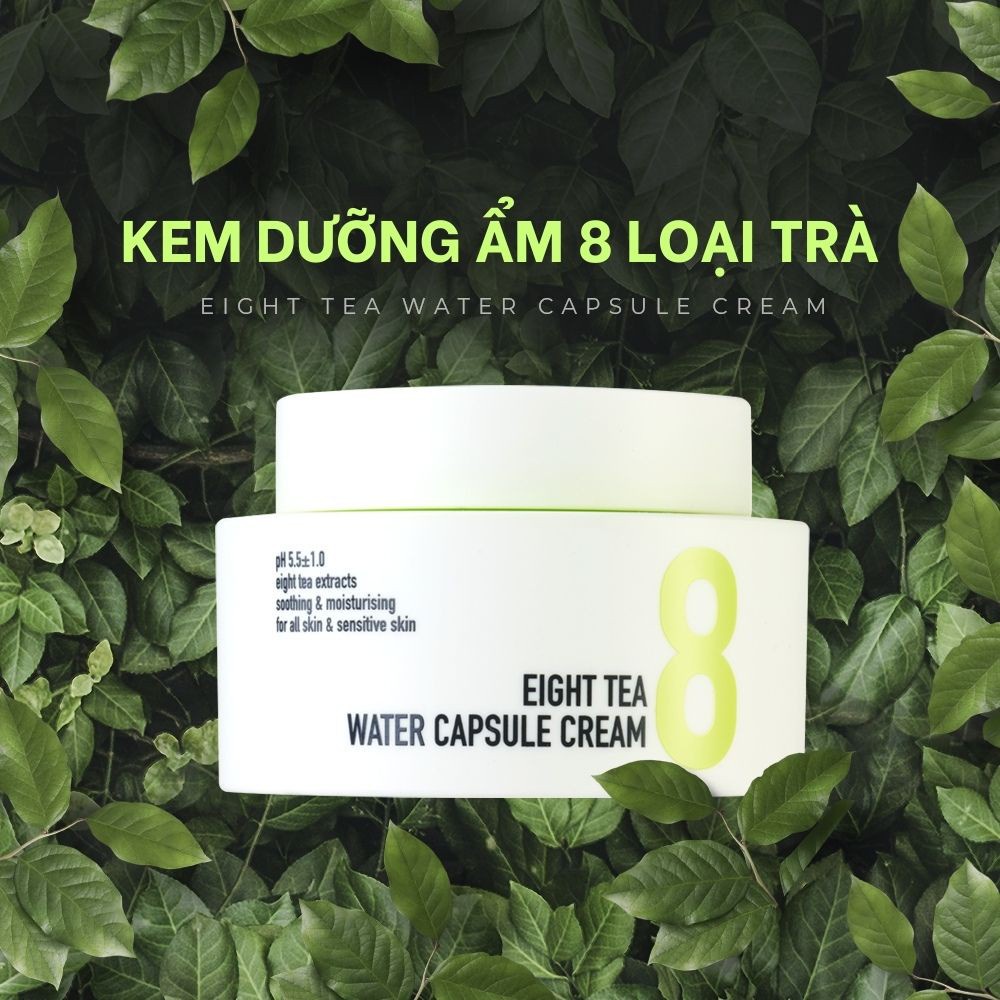 Kem Dưỡng Bom Eight Tea Water Capsule Cream Cấp Nước Từ 8 Loại Trà 50g