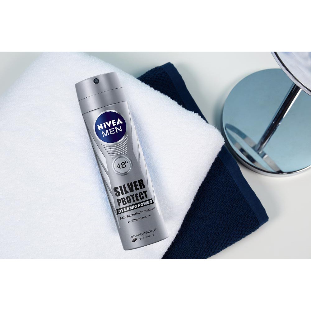 Xịt Ngăn Mùi Nam Phân Tử Bạc Nivea 150ml