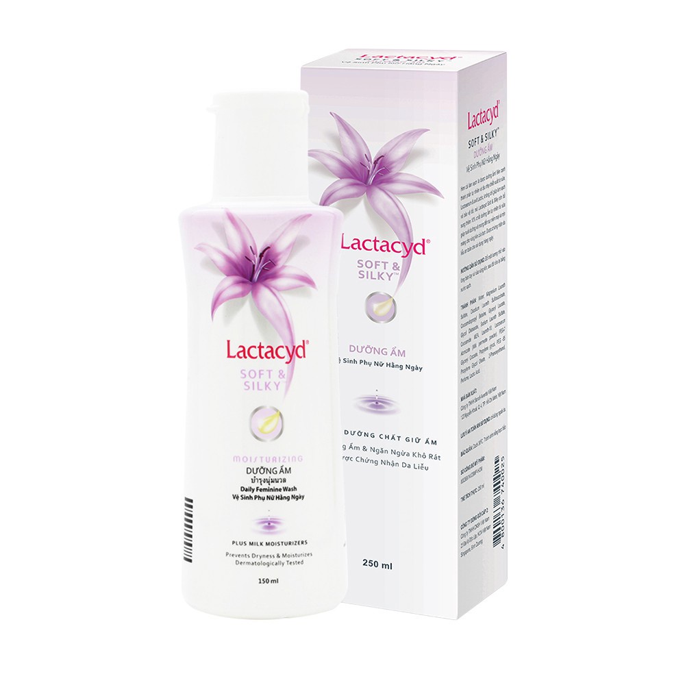 Dung Dịch vệ sinh phụ nữ Lactacyd Soft And Silky 150ml