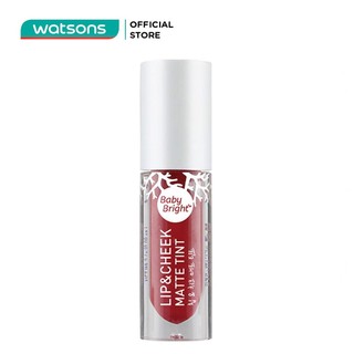 Son Kem Lì & Má Hồng Baby Bright Lip & Cheek Matte Tint 2.4g #10 Jam Red