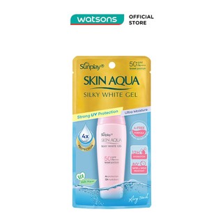 Gel Chống Nắng Dưỡng Da Trắng Mượt Sunplay Skin Aqua Silky White Gel SPF50 30g