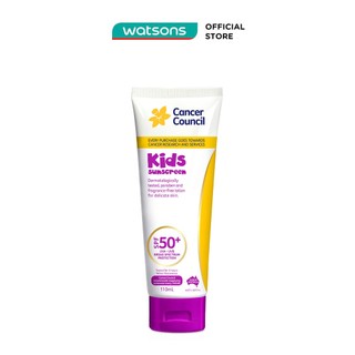 [Mã FMCGWA101 giảm 8% đơn 250K] Kem Chống Nắng Cancer Council Kids Dành Cho Trẻ Em SPF50+ 110ml