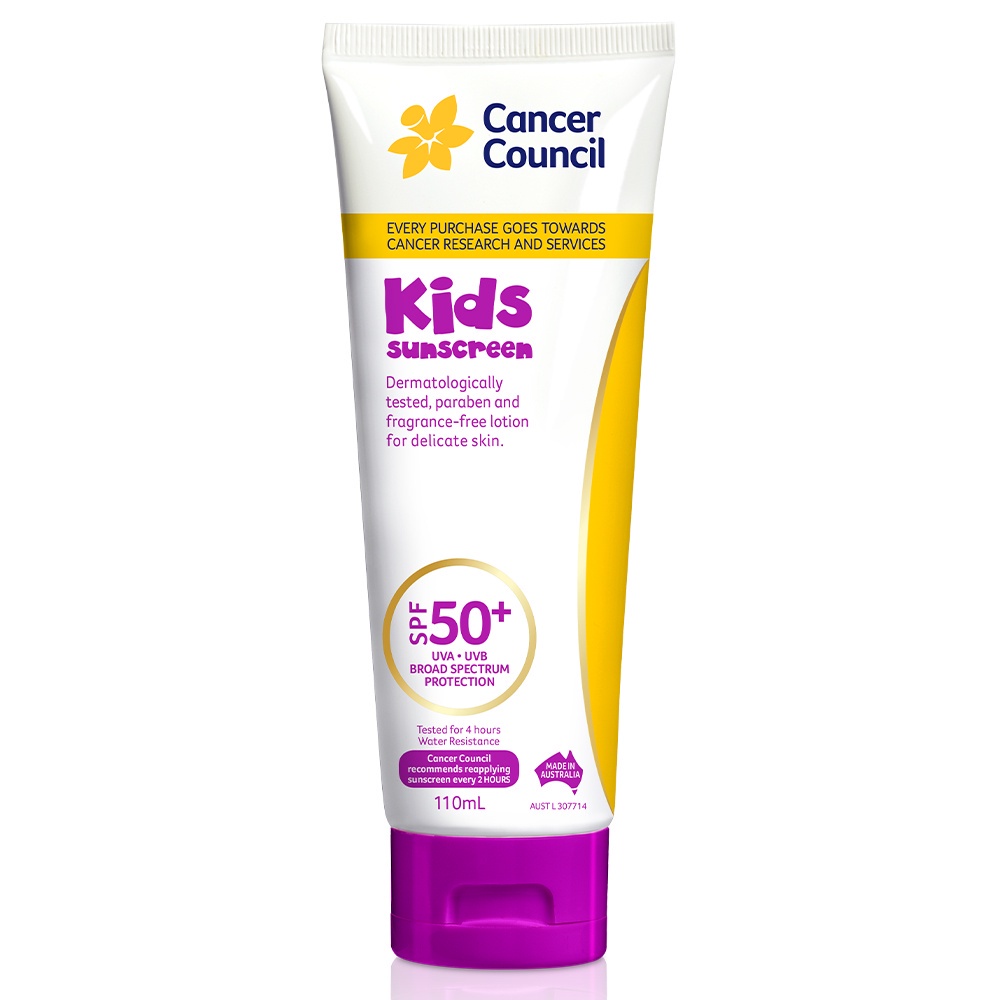 Kem Chống Nắng Cancer Council Kids Dành Cho Trẻ Em SPF50+ 110ml