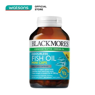 Thực Phẩm Bảo Vệ Sức Khỏe Blackmores Fish Oil 1000 Odourless 200 Viên
