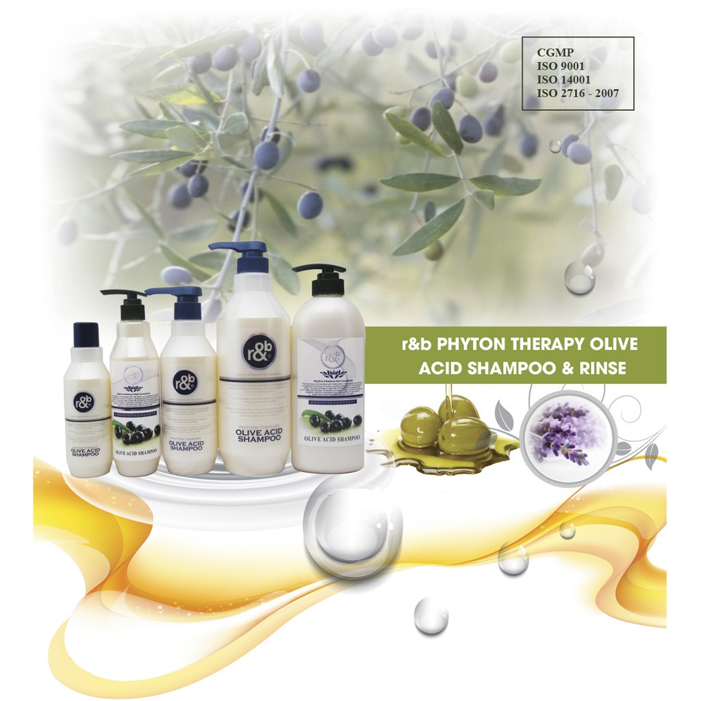 Dầu Gội Thảo Dược Olive R&B Phyton Therapy Olive Acid 450ml