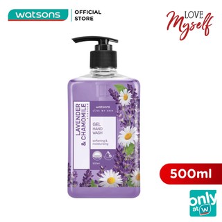 Gel Rửa Tay Watsons Love My Skin Lavender & Chamomile Scented Gel Hand Soap Hoa Cúc & Oải Hương 500ml