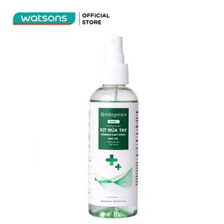 Xịt Rửa Tay Milaganics Disinfectant Spray Bạc Hà Kháng Khuẩn 100ml