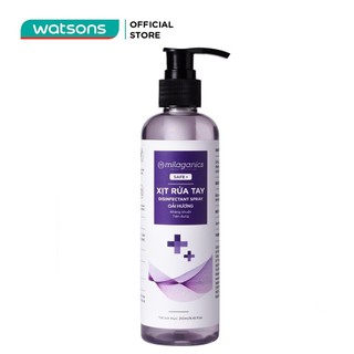 Xịt Rửa Tay Milaganics Disinfectant Spray Oải Hương Kháng Khuẩn 250ml