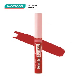 Son Kem Silkygirl Matte Junkie 5.8ml #15 Petal Đỏ Cánh Hoa