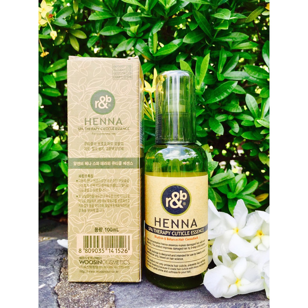 Dầu Dưỡng Bóng Tóc Thảo Dược R&B Henna Spa Therapy Cuticle Essence 100ml