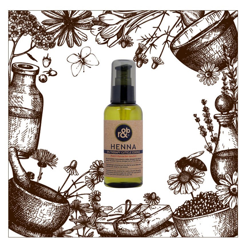 Dầu Dưỡng Bóng Tóc Thảo Dược R&B Henna Spa Therapy Cuticle Essence 100ml