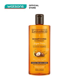 Dầu gội evoluderm argan nuôi dưỡng tóc dành cho tóc khô, hư tổn 400ml