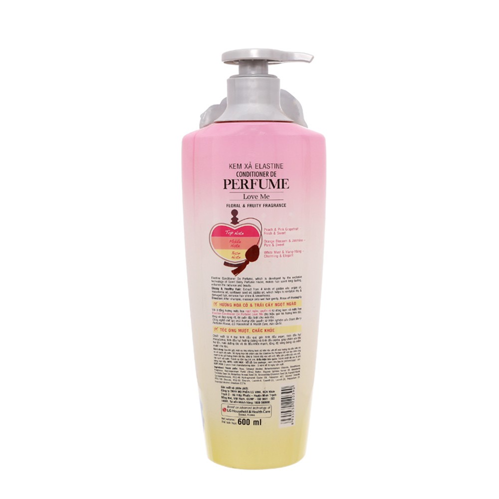 Kem Xả Dưỡng Tóc Elastine Love Me 600ml