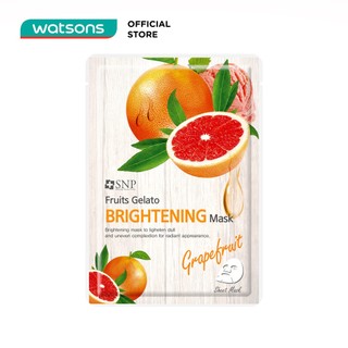 Mặt Nạ Dưỡng Trắng Tinh Chất Bưởi Xay Đông Lạnh SNP Fruits Gelato Brightening Mask 25ml