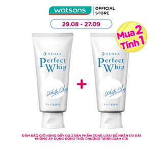 Sữa Rửa Mặt Tạo Bọt Senka Perfect Whip White Clay 120g