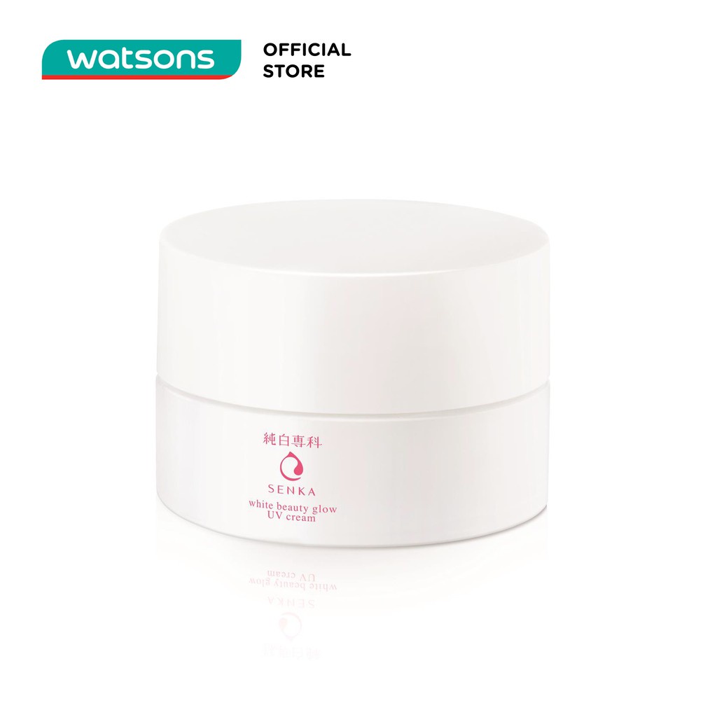 Kem Dưỡng Trắng Da Chống Nắng Ban Ngày Senka White Beauty Glow UV Cream 50g