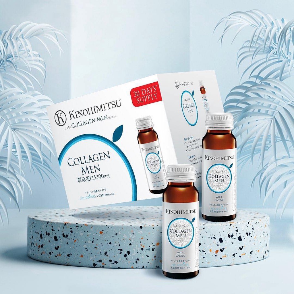 Nước Uống Kinohimitsu Đẹp Da J'Pan Collagen Men Drink hộp 16 chai