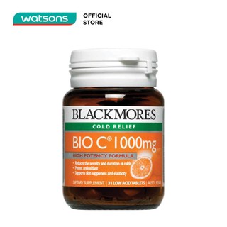 Thực Phẩm Bảo Vệ Sức Khỏe Blackmores Cold Relief Bio C 1000mg Tăng Cường Sức Đề Kháng 31 Viên