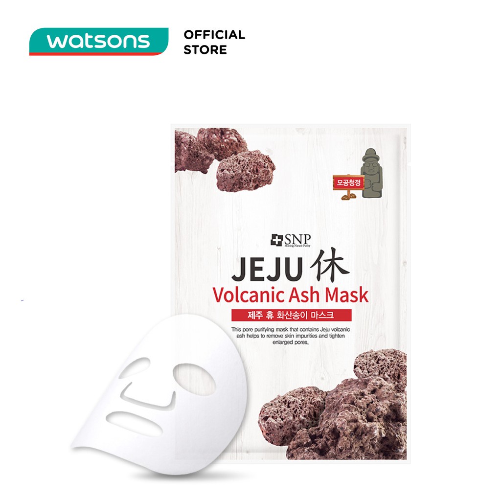 [Mã FMCGWA101 giảm 8% đơn 250K] Mặt Nạ Jeju Se Khít Lỗ Chân Lông SNP Jeju Volcanic Ash Mask 22ml