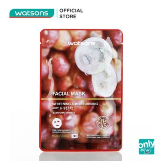 Mặt Nạ Watsons Làm Trắng Da Và Dưỡng Ẩm Chiết Xuất Camu (1 miếng/gói)