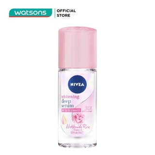 Lăn Ngăn Mùi Nivea Whitening Deep Serum Hokkaido Rose 0% Alcohol Roll On Hương Hoa Hồng 40ml
