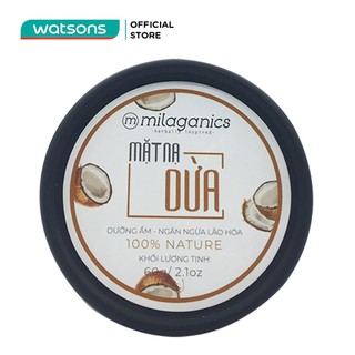Mặt Nạ Milaganics 100% Nature Dừa Dưỡng Ẩm Ngừa Lão Hóa 60g