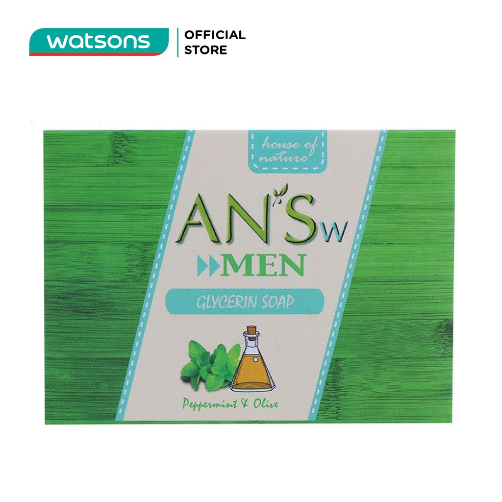 Xà Phòng AN'Sw Tinh Dầu Bạc Hà & Olive 100g