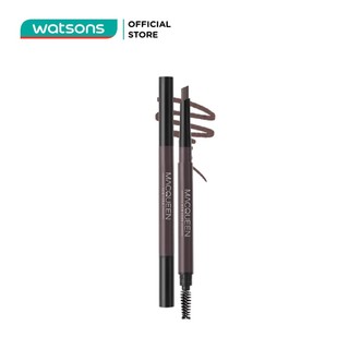 Chì Kẻ Mày Macqueen Newyork My Strong Auto Eyebrow Pencil Hard Powder 8.4G .#Gray Brown