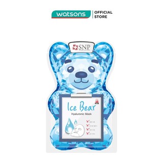 Mặt Nạ Dưỡng Ẩm Hình Gấu Băng SNP Ice Bear Hyaluronic Mask 33ml