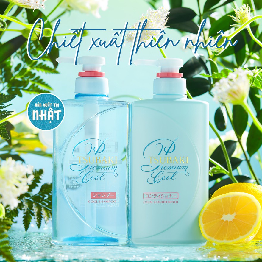Combo Tsubaki Premium Cool Sạch Dầu Mát Lạnh