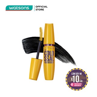 Cọ Chuốt Mi Maybelline Colossal Magnum Mascara 9.2ml - Black Màu Đen