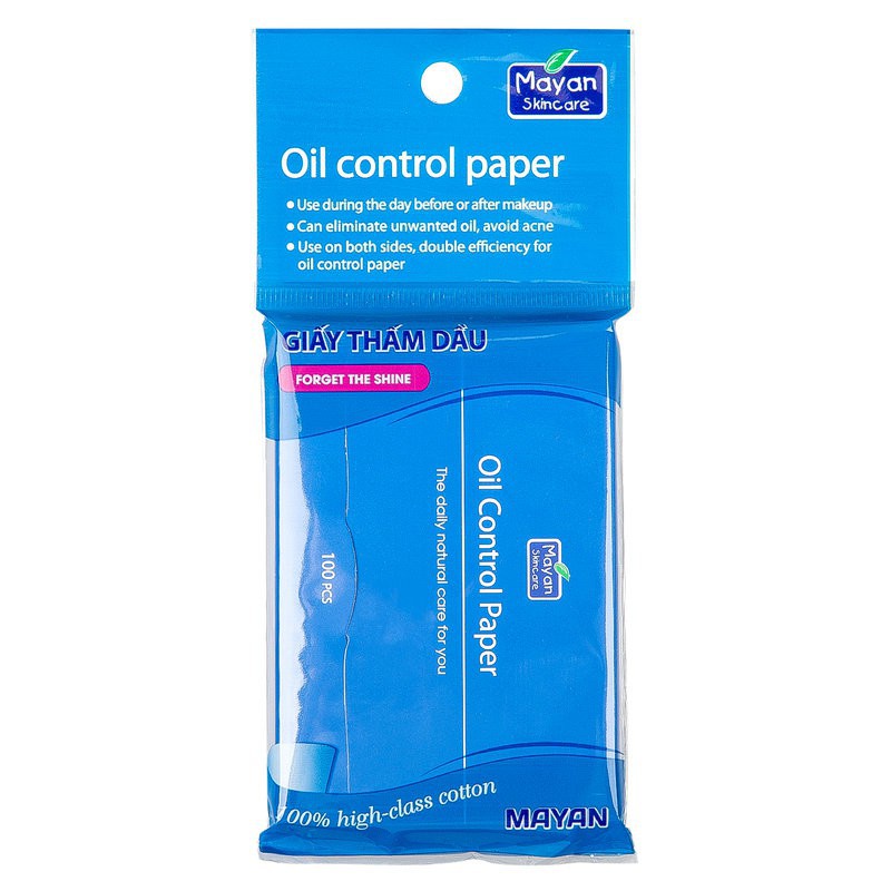 Giấy Thấm Dầu Mayan Oil Control Paper 100 tờ / gói