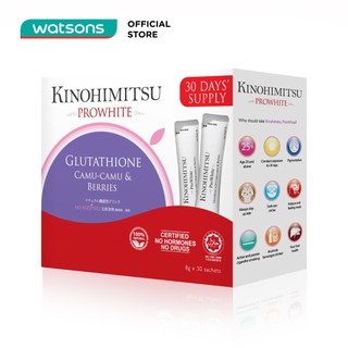 Kinohimitsu Giúp Trắng Da Và Gan Khoẻ Mạnh Prowhite Hộp 30 gói (8g/ gói)