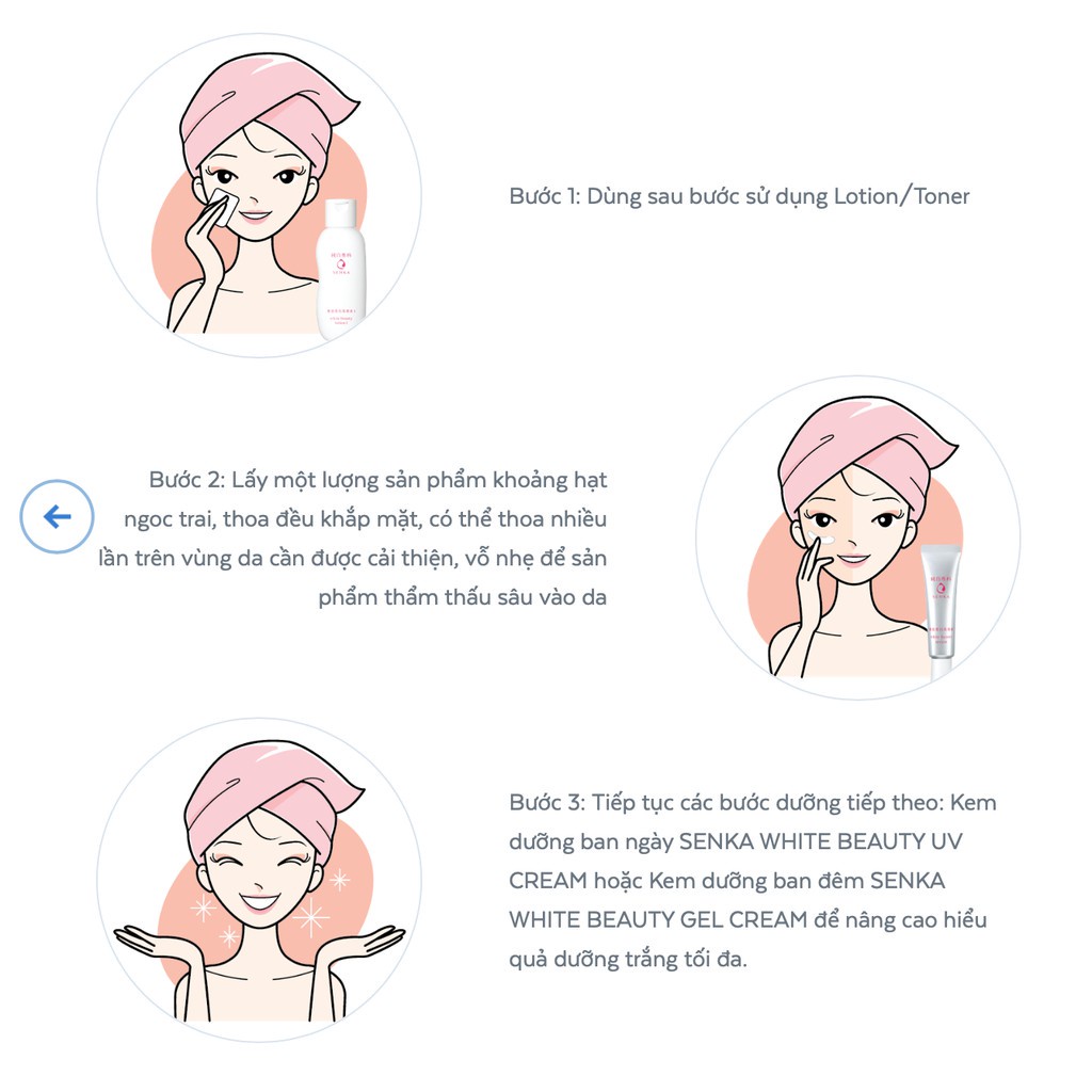 Tinh Chất Senka Dưỡng Trắng Da 35g