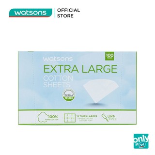 Bông Tẩy Trang Dạng Lớn Watsons 100 Miếng